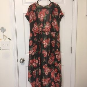 Boho roses kimono
